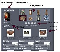 Screenshot zur Seitennavigation